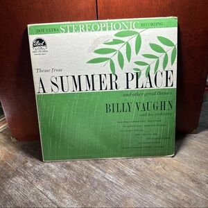 Billy Vaughn 'A Summer Place' Vinyl Record - Green Cover
